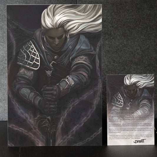 Anomander Rake - 8"x12" Giclée Art Print/matboard mounted