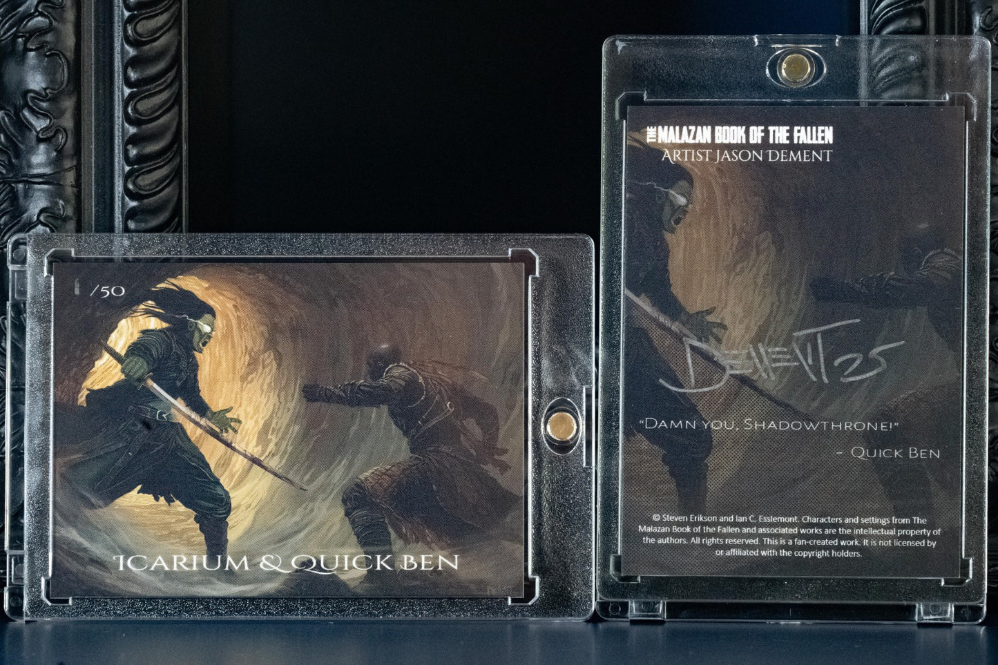 Quick Ben vs Icarium - Malazan Trading Cards-Series I - Signed/Numbered