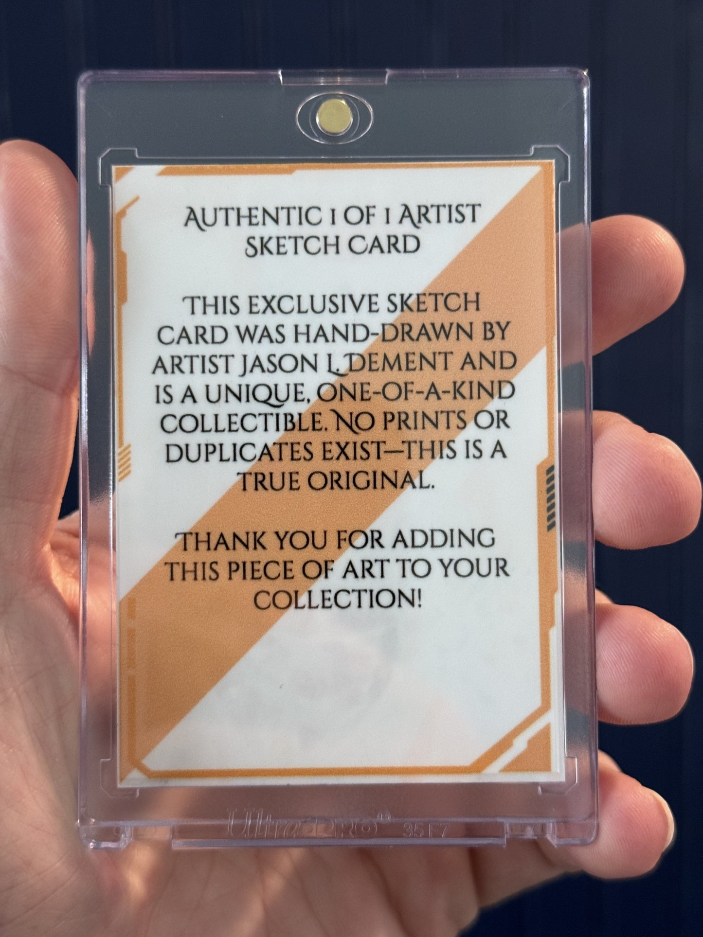 Ahsoka 1/1 Artist Sketch card (Star Wars)
