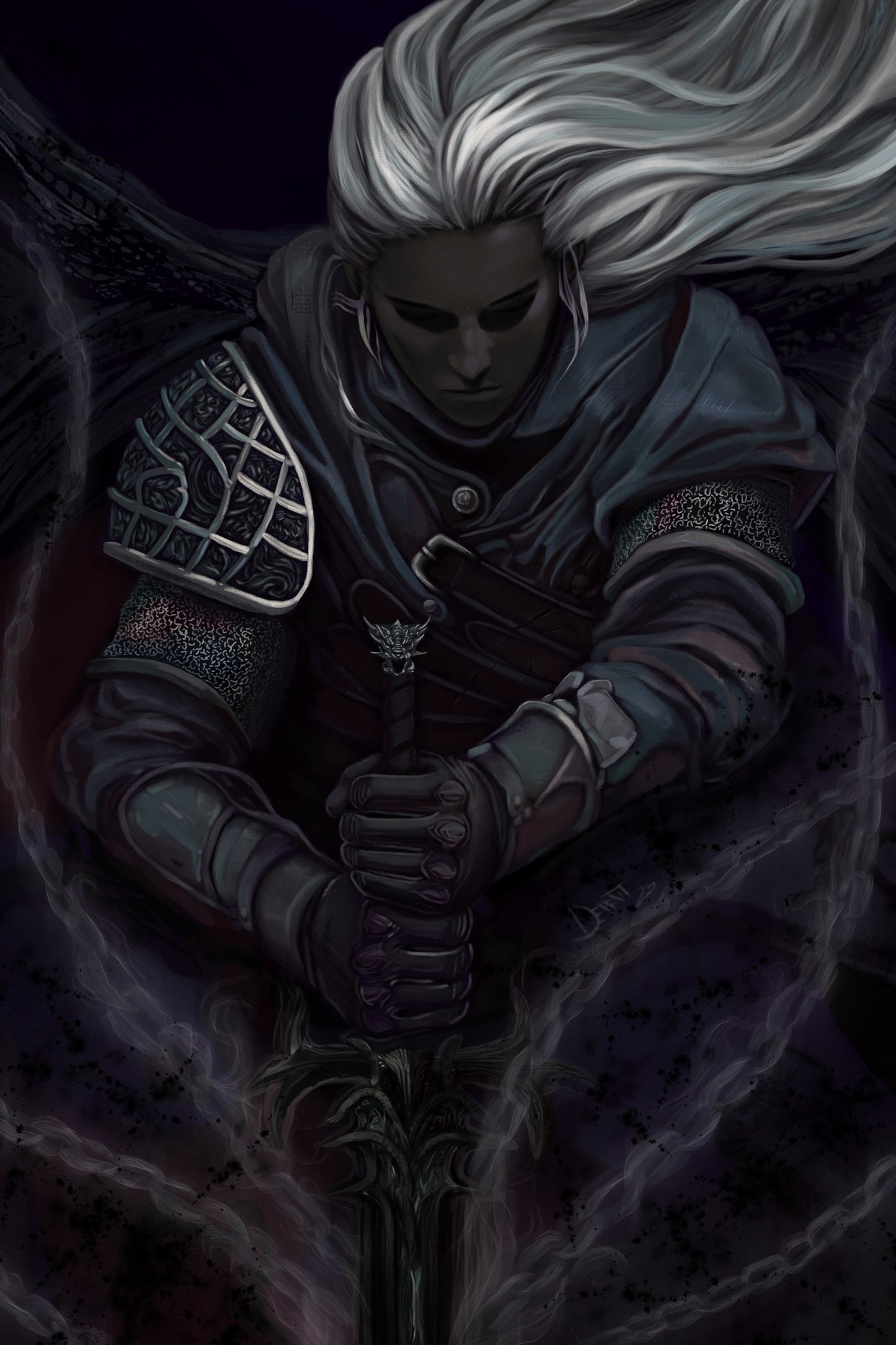 Anomander Rake - Fine Art Print by Artist Jason Dement