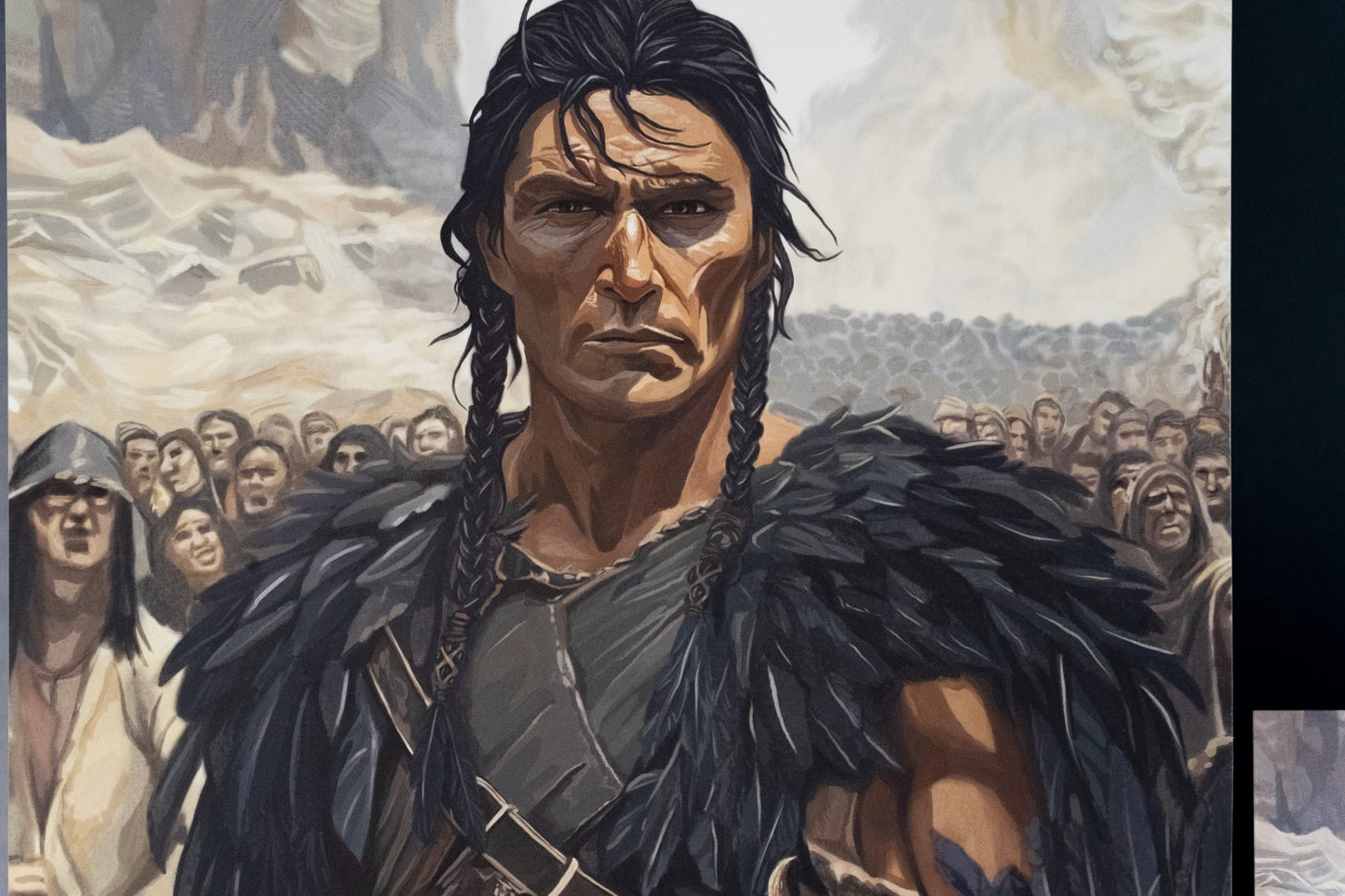 Coltaine and the Chain of Dogs - 9"x12" Giclée Art Print/matboard mounted