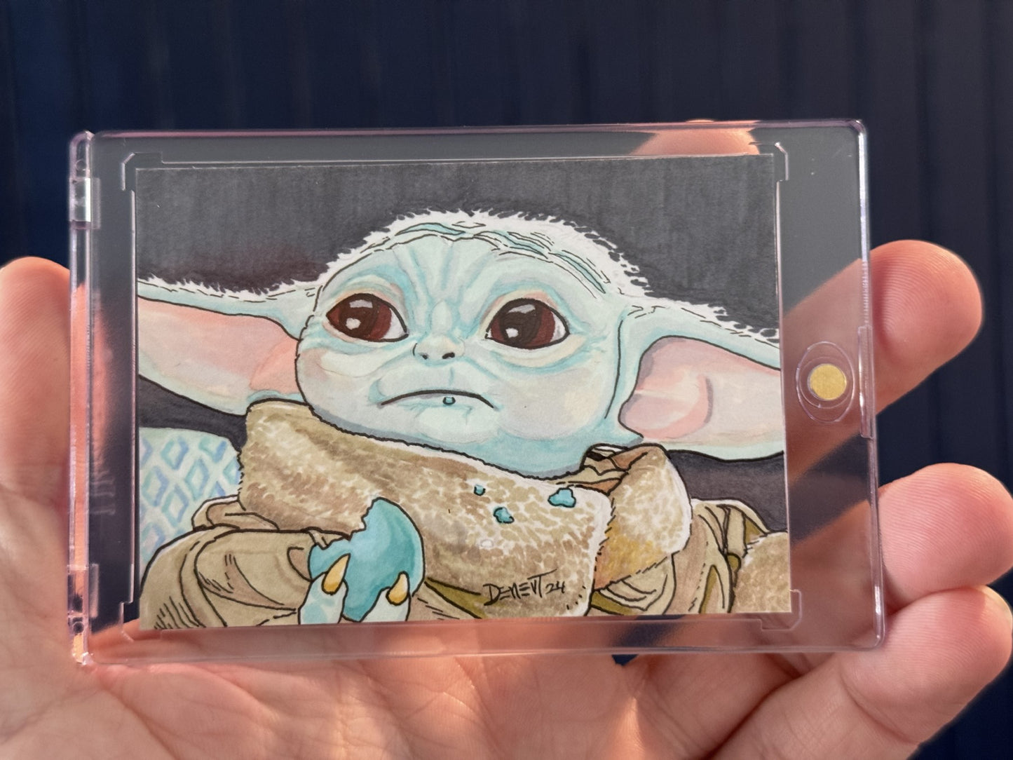 Grogu 1/1 Artist Sketch card (Star Wars)