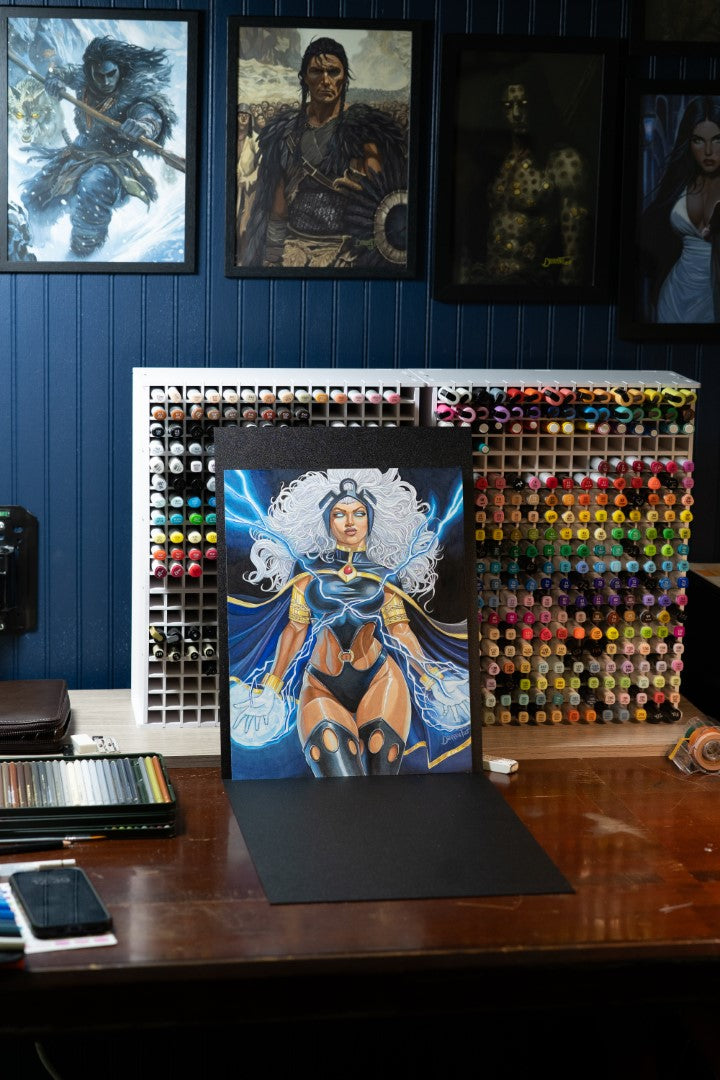 Storm – X-Men Fine Art Print – 11" x 14" Giclée on Deep Matte Photographic Paper, Mounted on Matboard