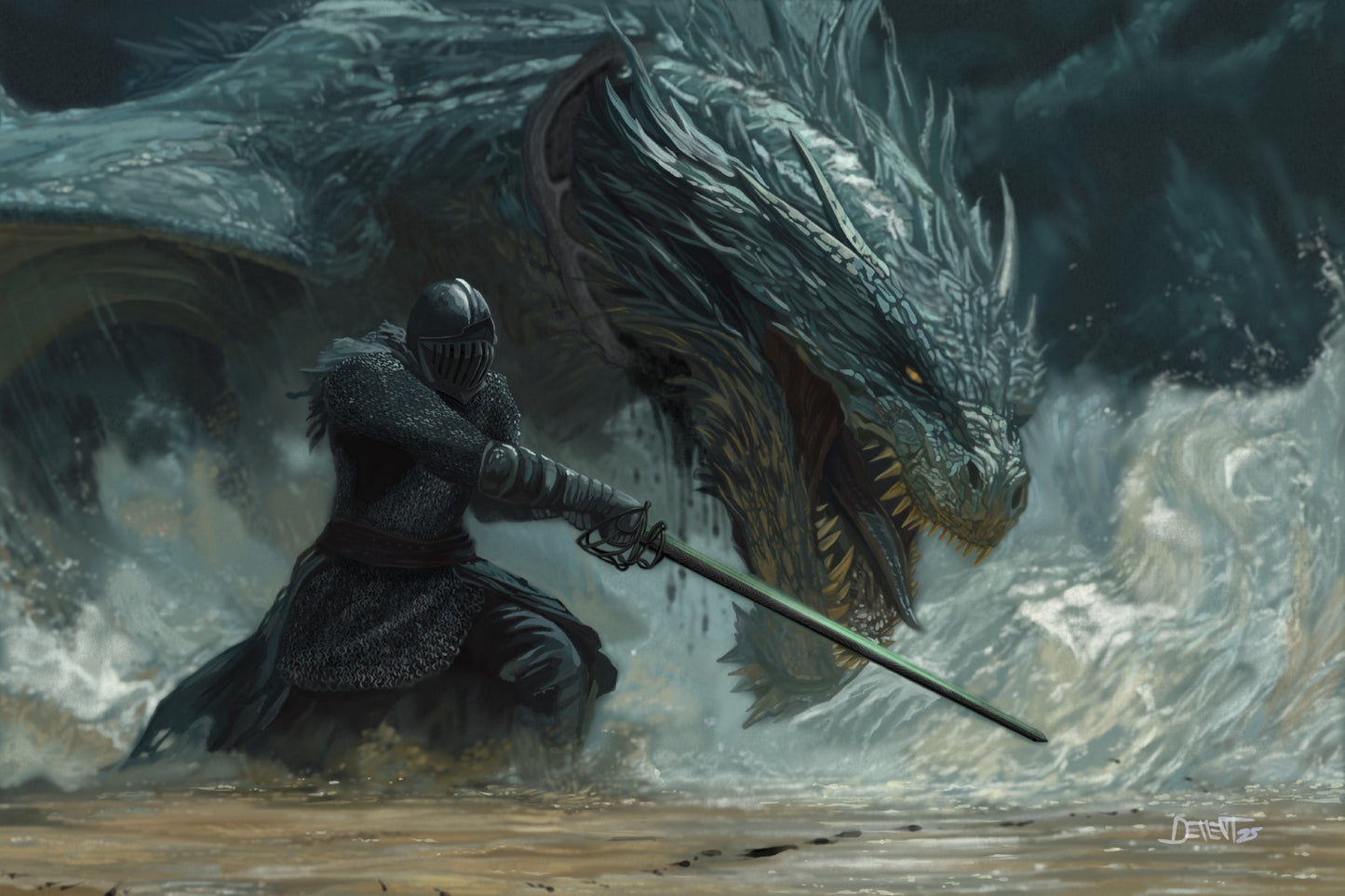 Yedan Derryg - 8"x12" Giclée Art Print/matboard mounted