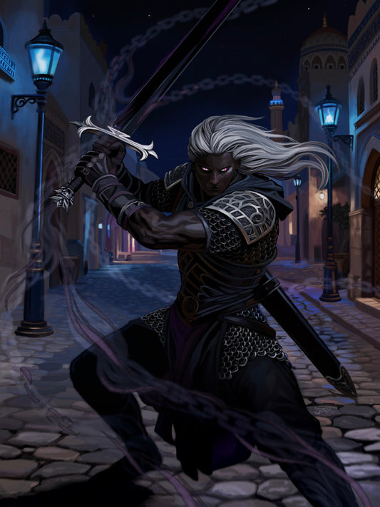 Anomander in Darujhistan - Fine Art Print by Artist Jason Dement