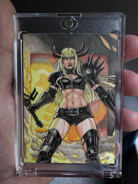 Magik 1/1 Artist Sketch card (Marvel)