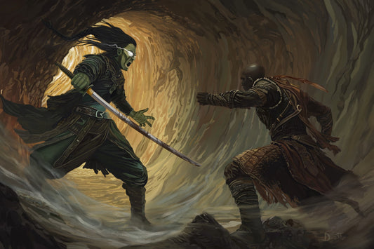 Quick Ben vs Icarium - Fine Art Print by Artist Jason Dement